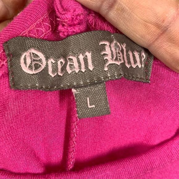 Ocean Blue Women's Spaghetti Strap Tank Top Swim Cover Up Pink Size large - Picture 2 of 6